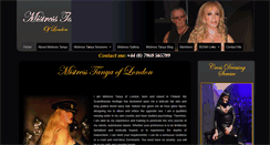 Desktop Screenshot of london-mistress-tanya.com